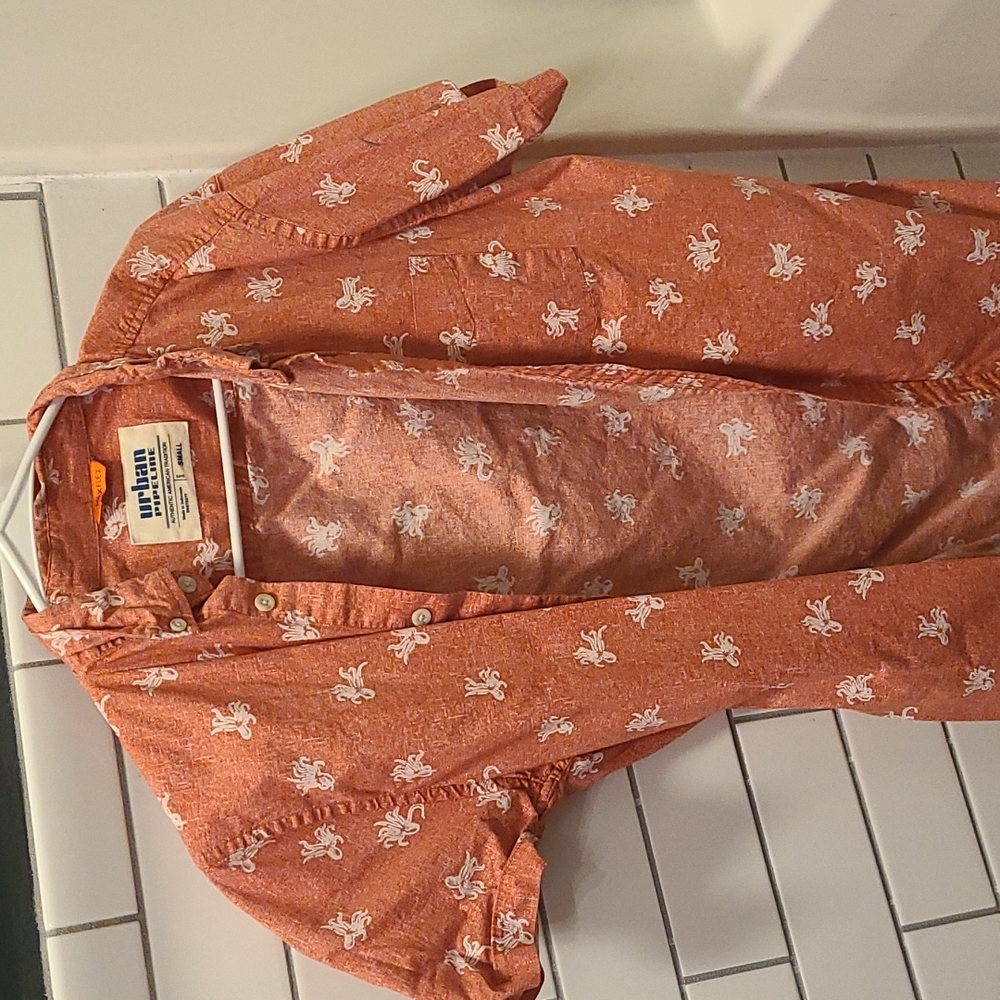 Fun squid pattern button up